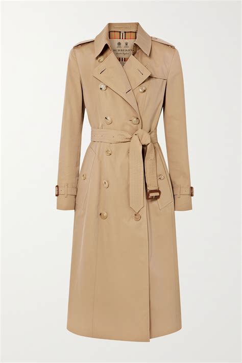 beige trench coat burberry|Burberry gabardine trench coat.